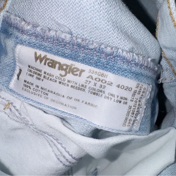 Wrangler Vintage Light Wash Two Tone Jeans Size 27/25” - Picture 7 of 11
